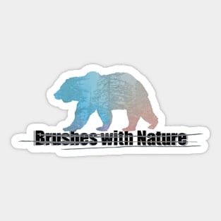 Brushes with Nature Bear Sticker